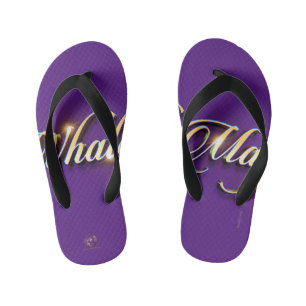Flip Flops Whale Magic Dunkel Lila Kinderbadesandalen
