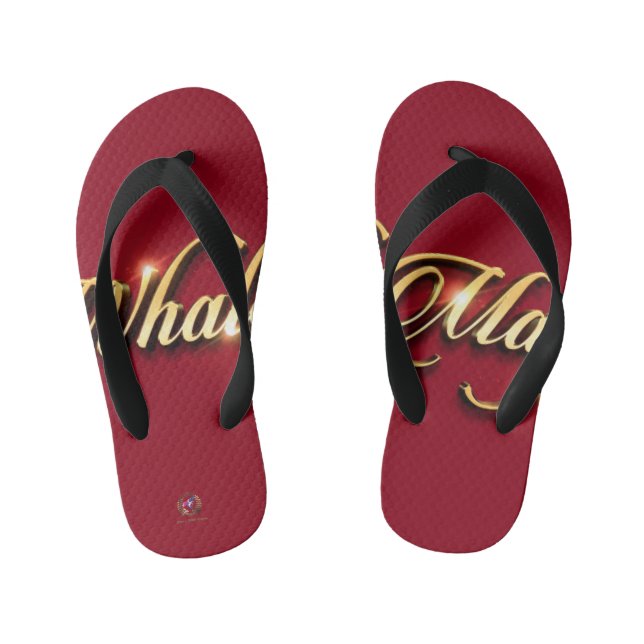 Flip Flops Whale Magic Red Kinderbadesandalen (Fußbett)