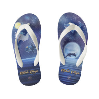 Flip Flops Whale Magic Royal Constellations Kinderbadesandalen