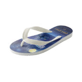 Flip Flops Whale Magic Royal Constellations Kinderbadesandalen (Schrägansicht)