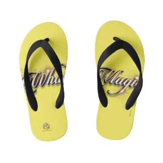 Flip Flops Whale Magic Yellow Kinderbadesandalen