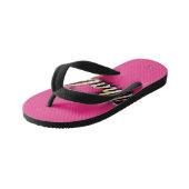 Flip Flops Whale Magie Hot Pink Kinderbadesandalen (Schrägansicht)