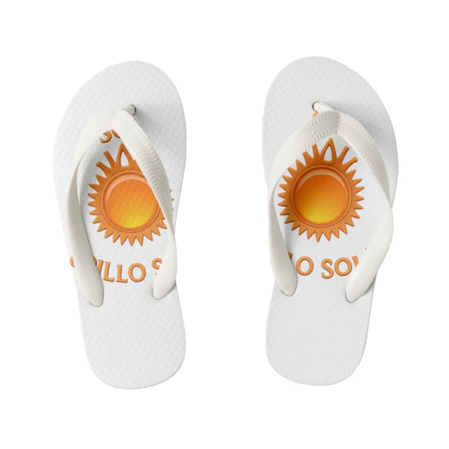 Flip Flops with Sol Brillo Sola Logo | Inspiration Kinderbadesandalen (Fußbett)