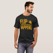 Flip happens Parkour Fun Hobby Sport T-Shirt (Vorne ganz)