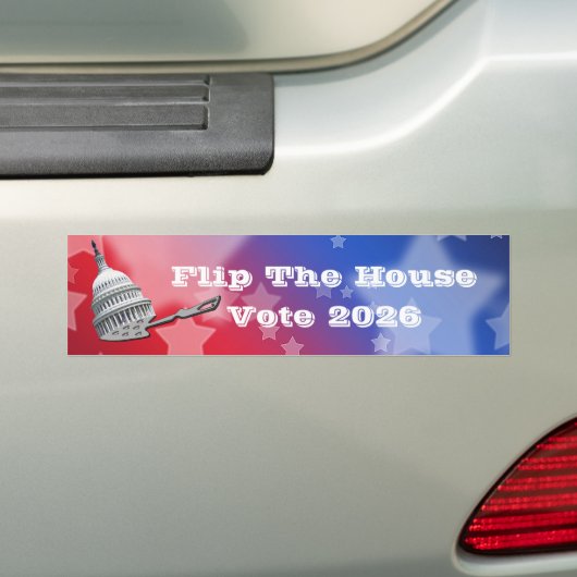Flip The House Vote Blue 2026 Autoaufkleber (Auf Auto)