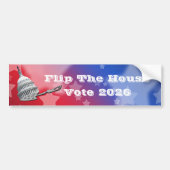 Flip The House Vote Blue 2026 Autoaufkleber (Vorne)