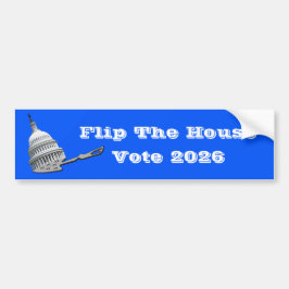 Flip The House Vote Blue 2026 Autoaufkleber