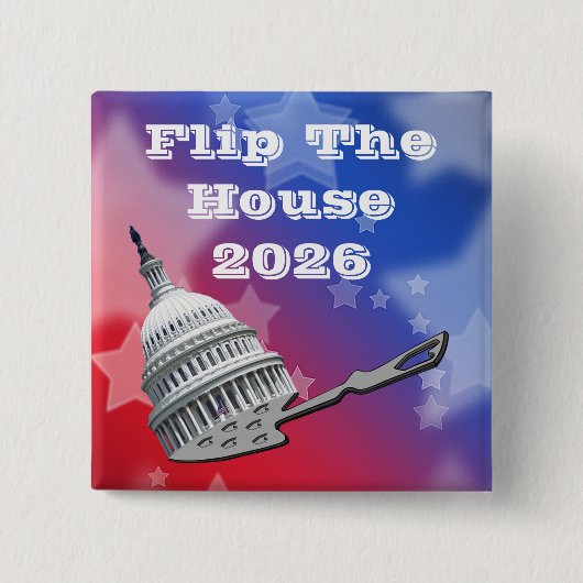 Flip The House Vote Blue 2026 Button (Vorderseite)