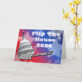 Flip The House Vote Blue 2026 Karte (Gelbe Blume)