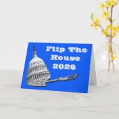 Flip The House Vote Blue 2026 Karte (Gelbe Blume)