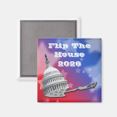 Flip The House Vote Blue 2026 Magnet (Vorderseite/Rückseite)