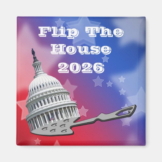 Flip The House Vote Blue 2026 Magnet (Vorne)