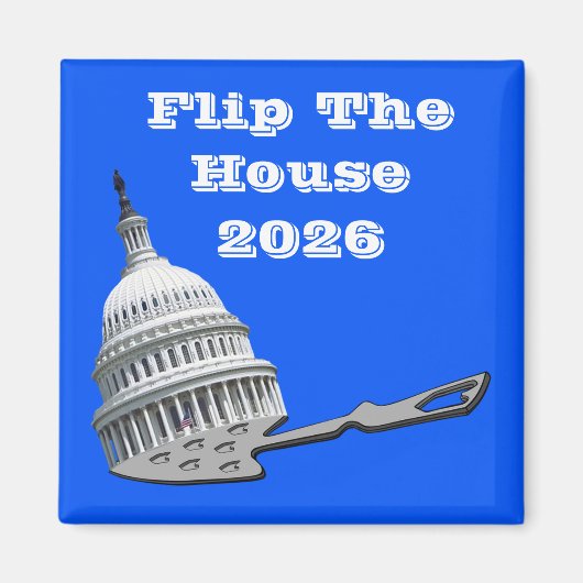 Flip The House Vote Blue 2026 Magnet (Vorne)