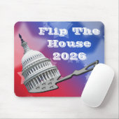 Flip The House Vote Blue 2026 Mousepad (Mit Mouse)