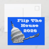 Flip The House Vote Blue 2026 Postkarte (Vorne/Hinten)