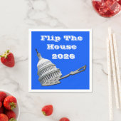 Flip The House Vote Blue 2026 Serviette (Beispiel)