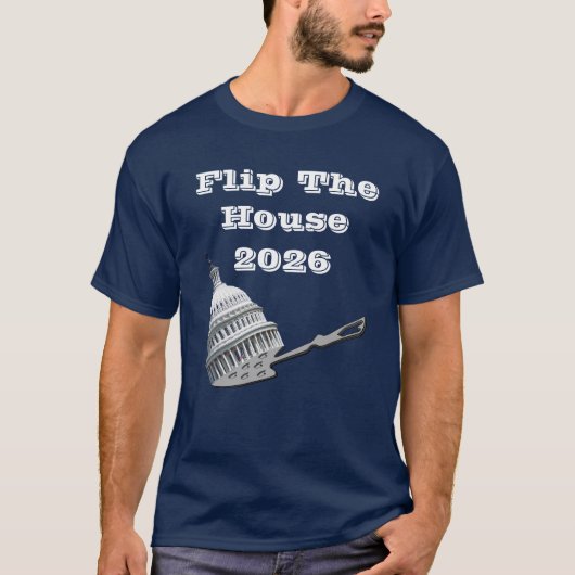 Flip The House Vote Blue 2026 T-Shirt (Vorderseite)