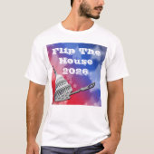 Flip The House Vote Blue 2026 T-Shirt (Vorderseite)