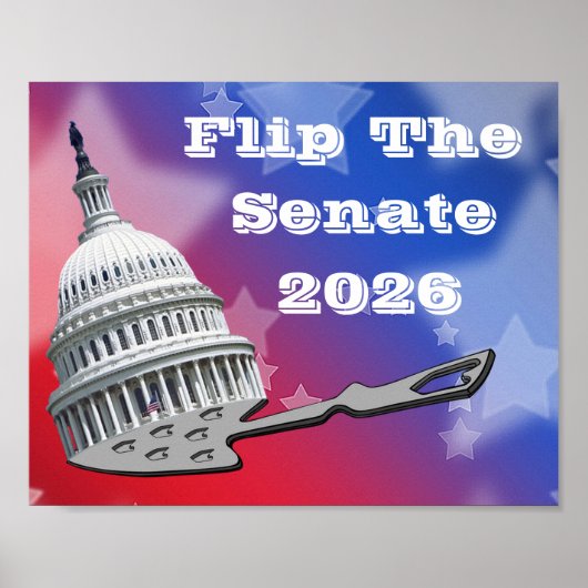 Flip The Senate Vote 2026 Poster (Vorne)