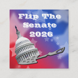 Flip The Senate Vote 2026 Quadratische Visitenkarte