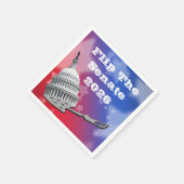 Flip The Senate Vote 2026 Serviette (Ecke)