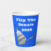 Flip The Senate Vote Blue 2026 Pappbecher (Rückseite)