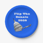Flip The Senate Vote Blue 2026 Pappteller (Vorderseite)