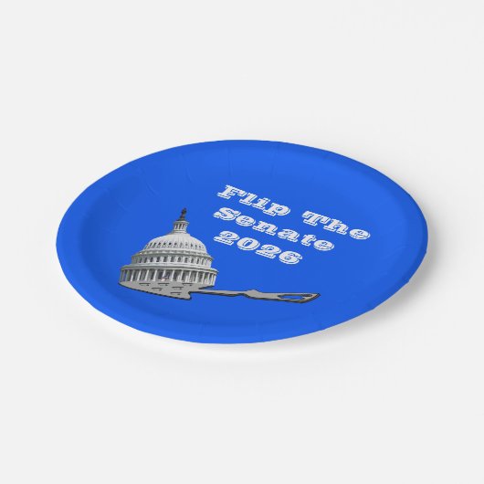 Flip The Senate Vote Blue 2026 Pappteller (Schrägansicht)