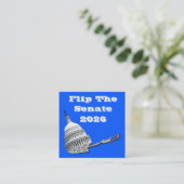 Flip The Senate Vote Blue 2026 Quadratische Visitenkarte (Stehend Vorderseite)