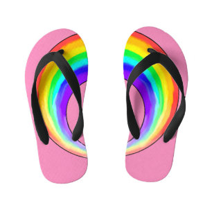 Flipflocken _ Regenbogenmädchen Kinderbadesandalen