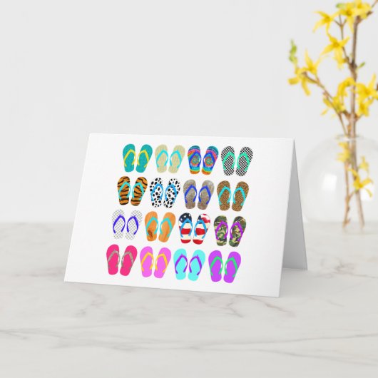 Flipflop-Diagramm Karte (Gelbe Blume)