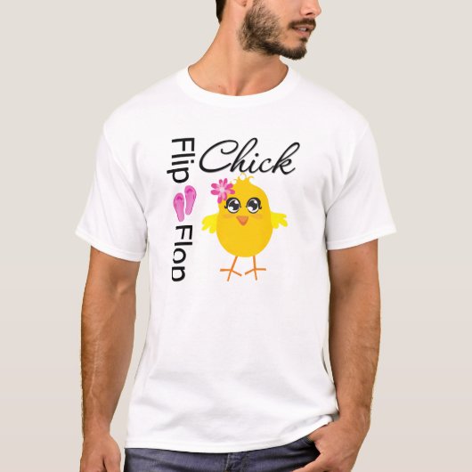 Flipflop-Sandale-Küken T-Shirt (Vorderseite)