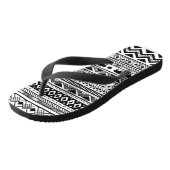 Flipflop Sandals Boho Buffalo Tribal Muster Bohem Badesandalen (Schrägansicht)