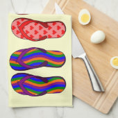 Flipflop-Spaß Handtuch (Viertel Falte)