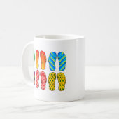 Flipflop-Spaß Kaffeetasse (Vorderseite Links)