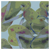 Flipflops dunkelgrünes Design Stoff (Nahaufnahme)