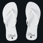 Flipflops - Herz-tolle Braut Badesandalen<br><div class="desc">Drehen Sie Reinfälle für die Braut um! Leicht kundengerecht,  ändern Sie die Bügelfarben,  einzige Farben,  addieren Sie Text oder andere Bilder!</div>