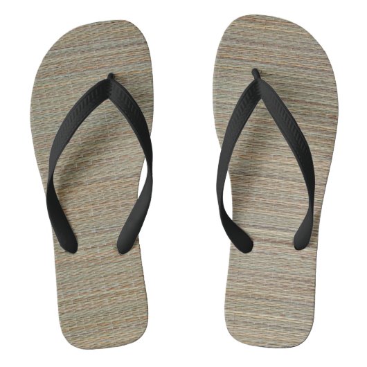 FlipFlops: Strohmatte Badesandalen (Fußbett)