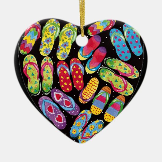 Flipflopverzierung Keramik Ornament (Vorne)