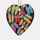 Flipflopverzierung Keramik Ornament (Links)