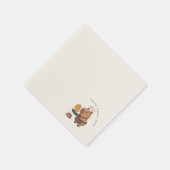 'Flipin' Großartiger Vater' Cute Lustige Capybara Serviette (Ecke)