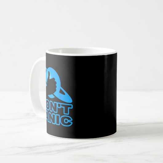 Flipn Sweet Don't Panic  Kaffeetasse (Vorderseite Links)