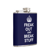 Flippen Sie heraus aus und brechen Sie Material Flachmann (Rechts)