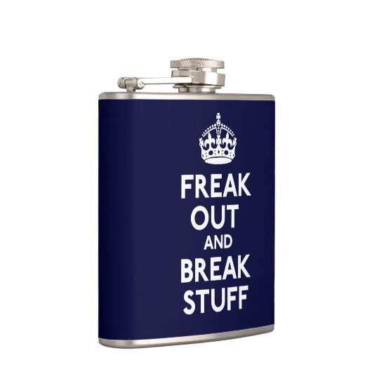 Flippen Sie heraus aus und brechen Sie Material Flachmann (Rechts)