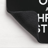 FLIPPEN SIE HERAUS AUS UND WERFEN SIE MATERIAL MOUSEPAD (Ecke)