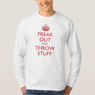 Flippen Sie heraus aus und werfen Sie Material T-Shirt