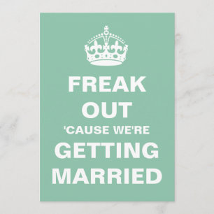 Flippen Sie heraus uns erhalten verheiratete Einladung