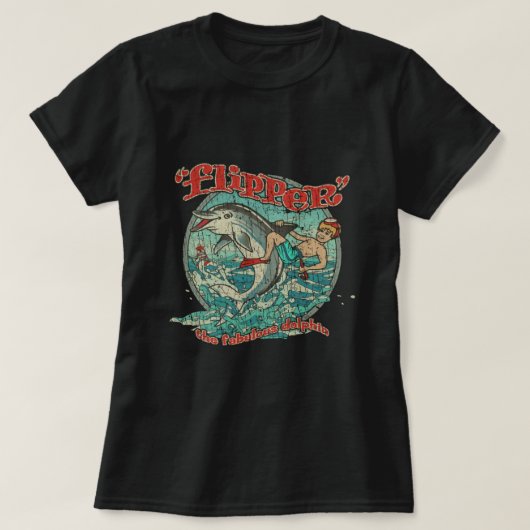 Flipper Der fabelhafte Dolphin 1964 T - Shirt (Design vorne)