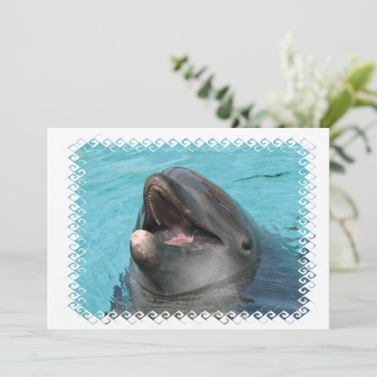 Flipper-Einladung Einladung (Stehend Vorderseite)