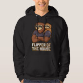 Flipper of the House Daddy Hard Work Dad Dedicatio Hoodie (Vorderseite)